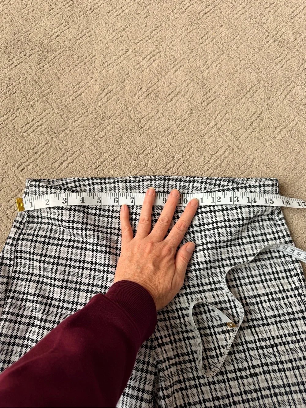 Michael Kors Plaid Skinny Ponte Pants